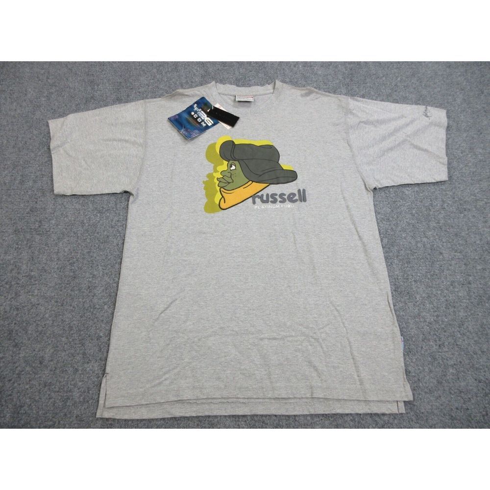 VINTAGE Platinum Fubu Shirt Mens Large Gray Streetwear Hip Hop Y2K Deadstock
